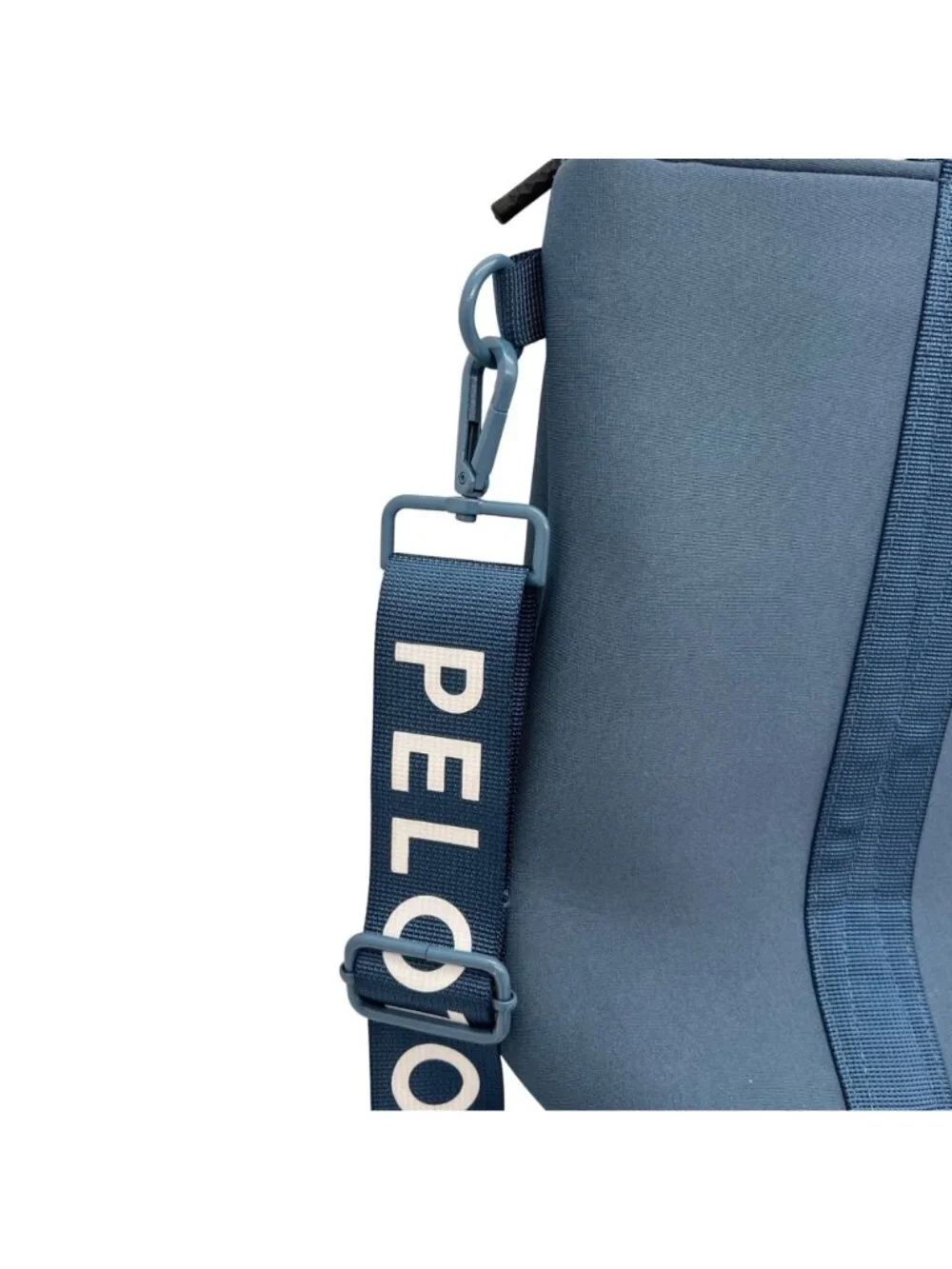 Peloton Blue Gym Bag Tote With Adjustable Strap & Zipper Closure & Inner Pocket - Picture 3 of 12